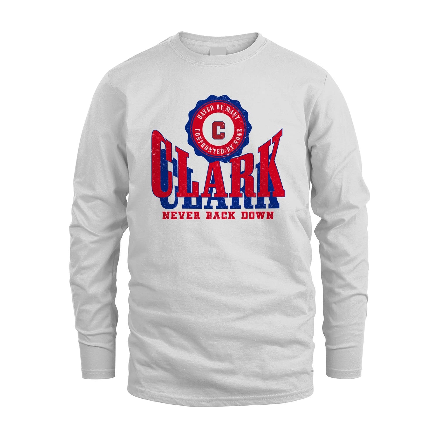 Your Name Never Back Down Shirt CLARK M1-33