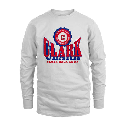 Your Name Never Back Down Shirt CLARK M1-33