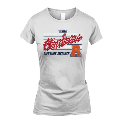 Team Your Name Lifetime Member Vintage Shirt ANDREW M1-24