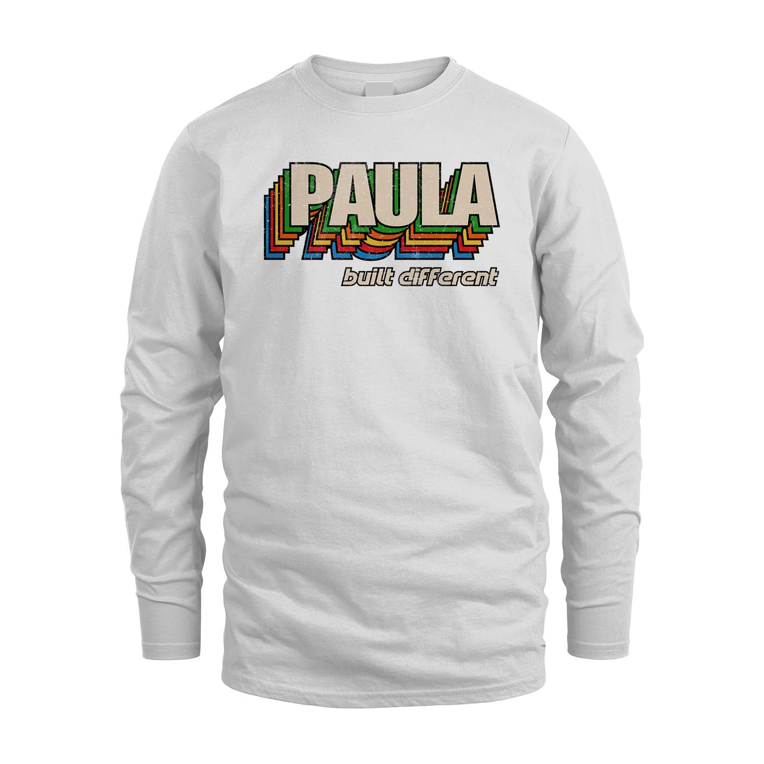 Your Name Built Different Retro Shirt PAULA M1-26