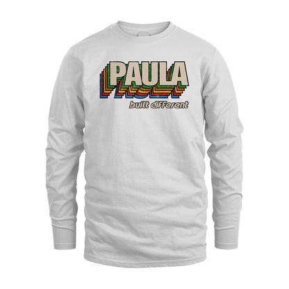 Your Name Built Different Retro Shirt PAULA M1-26
