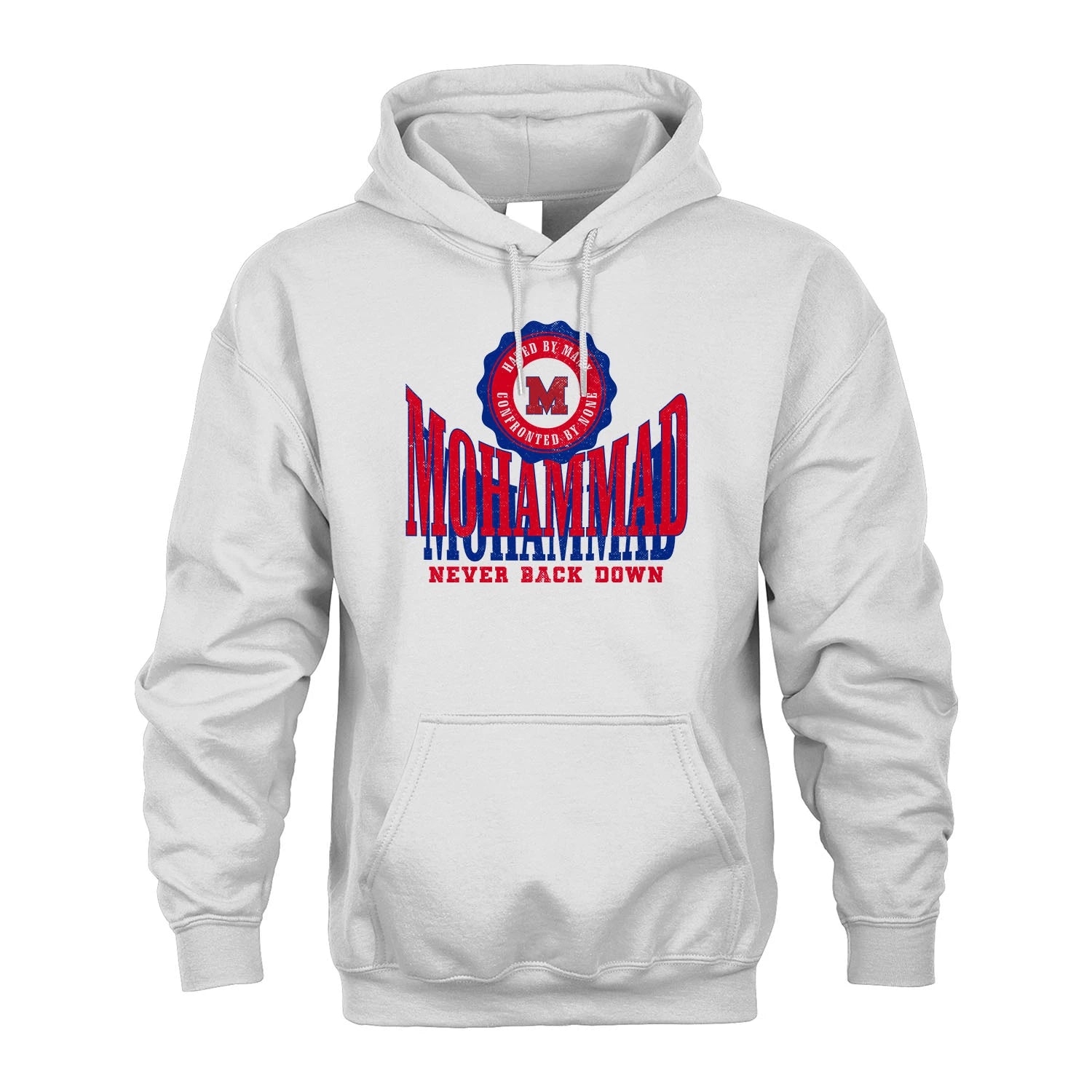 Your Name Never Back Down Shirt MOHAMMAD M1-33