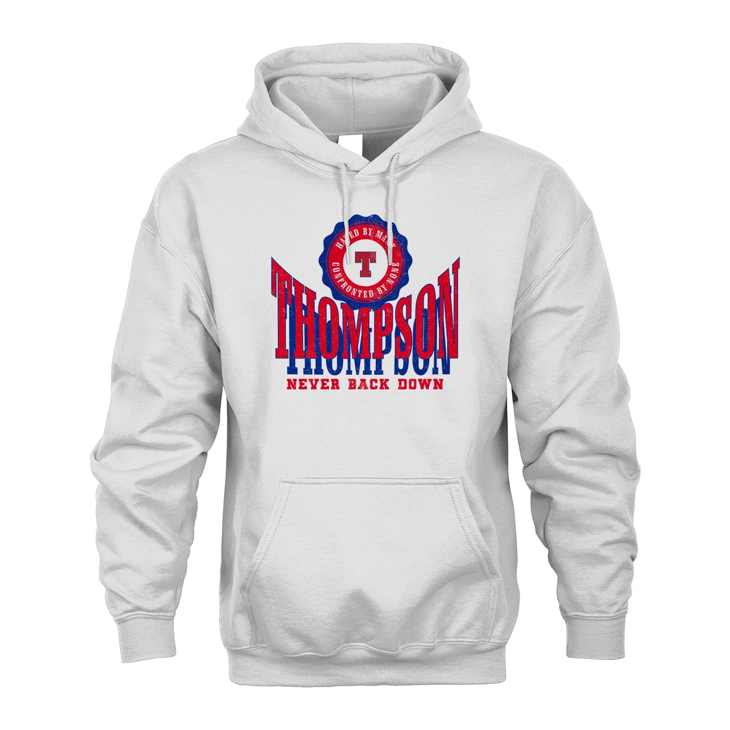Your Name Never Back Down Shirt THOMPSON M1-33