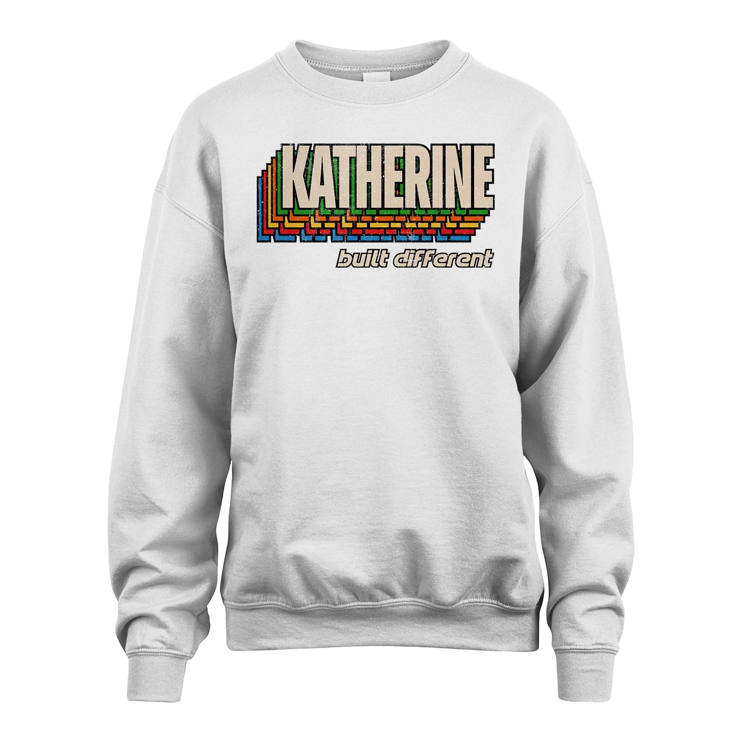 Your Name Built Different Retro Shirt KATHERINE M1-26