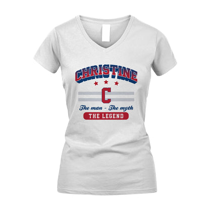 The Man The Myth The Legend With Your Name Shirt CHRISTINE M1-35