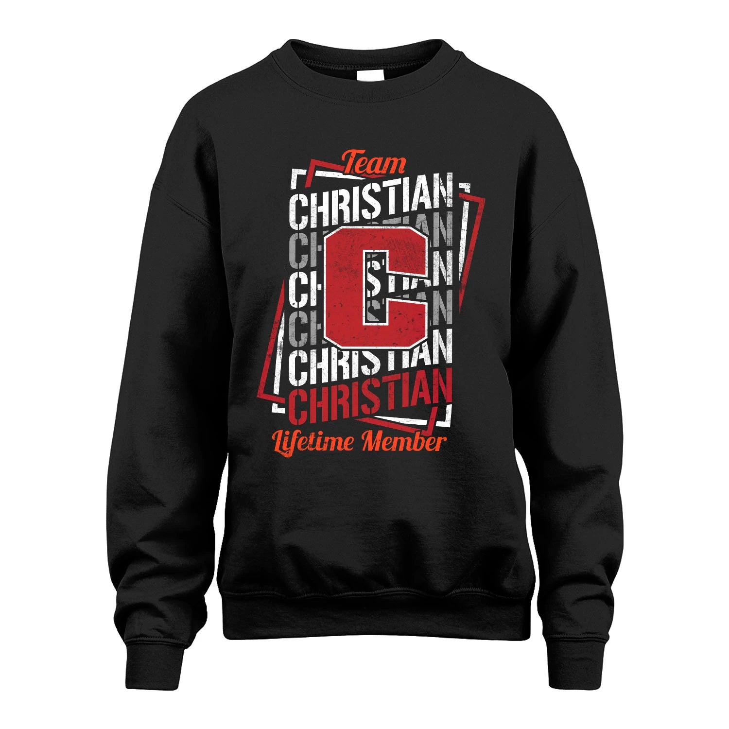 Team Your Name Lifetime Member Sporty Shirt CHRISTIAN M1-25
