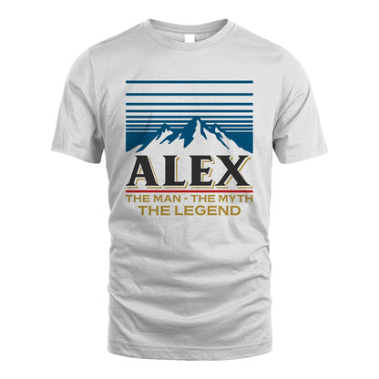 The Man The Myth The Legend Vintage Mountain Shirt ALEX M1-19