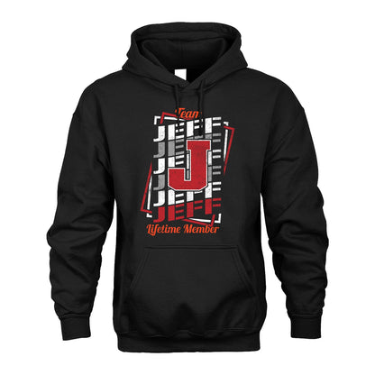 Team Your Name Lifetime Member Sporty Shirt JEFF M1-25