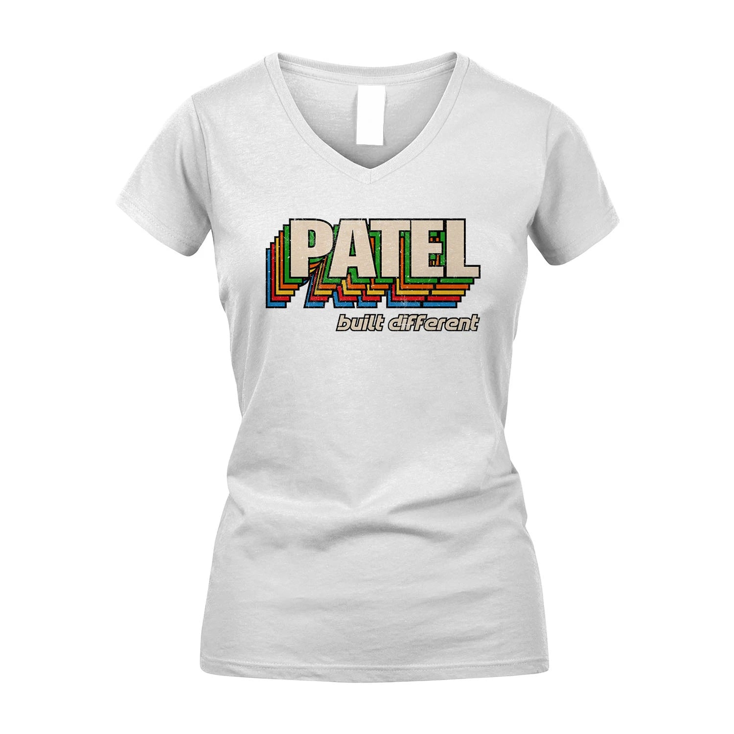Your Name Built Different Retro Shirt PATEL M1-26