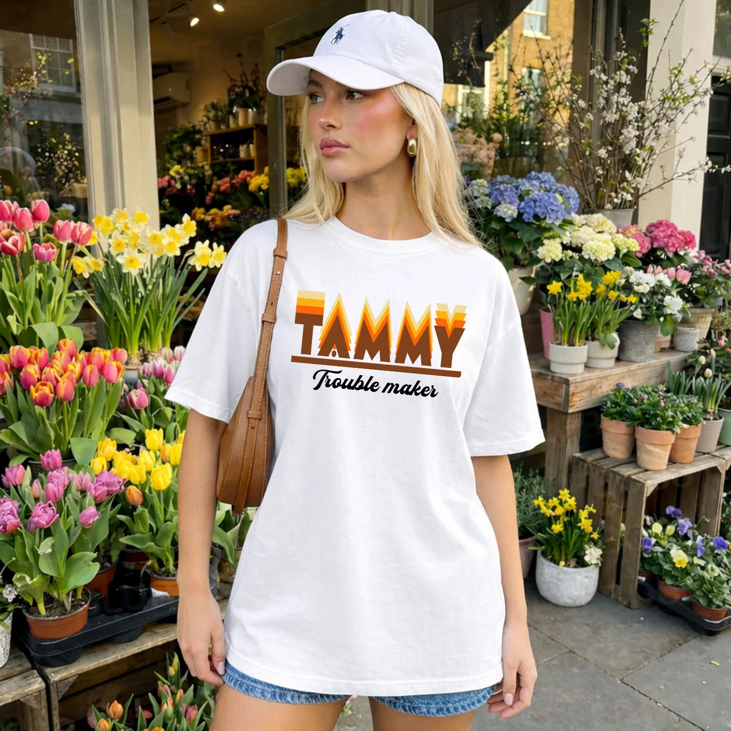 Your Name Trouble Maker Funny Shirt TAMMY M1-34