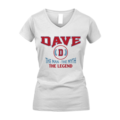 The Man The Myth The Legend Jet Style Shirt DAVE M1-9