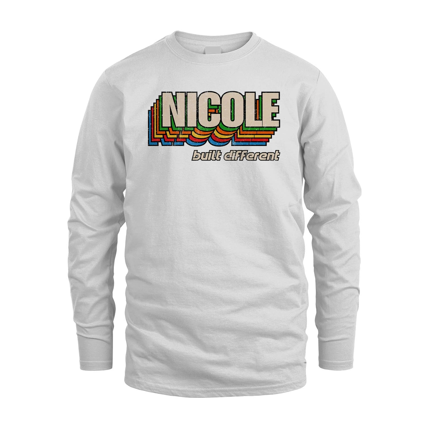Your Name Built Different Retro Shirt NICOLE M1-26