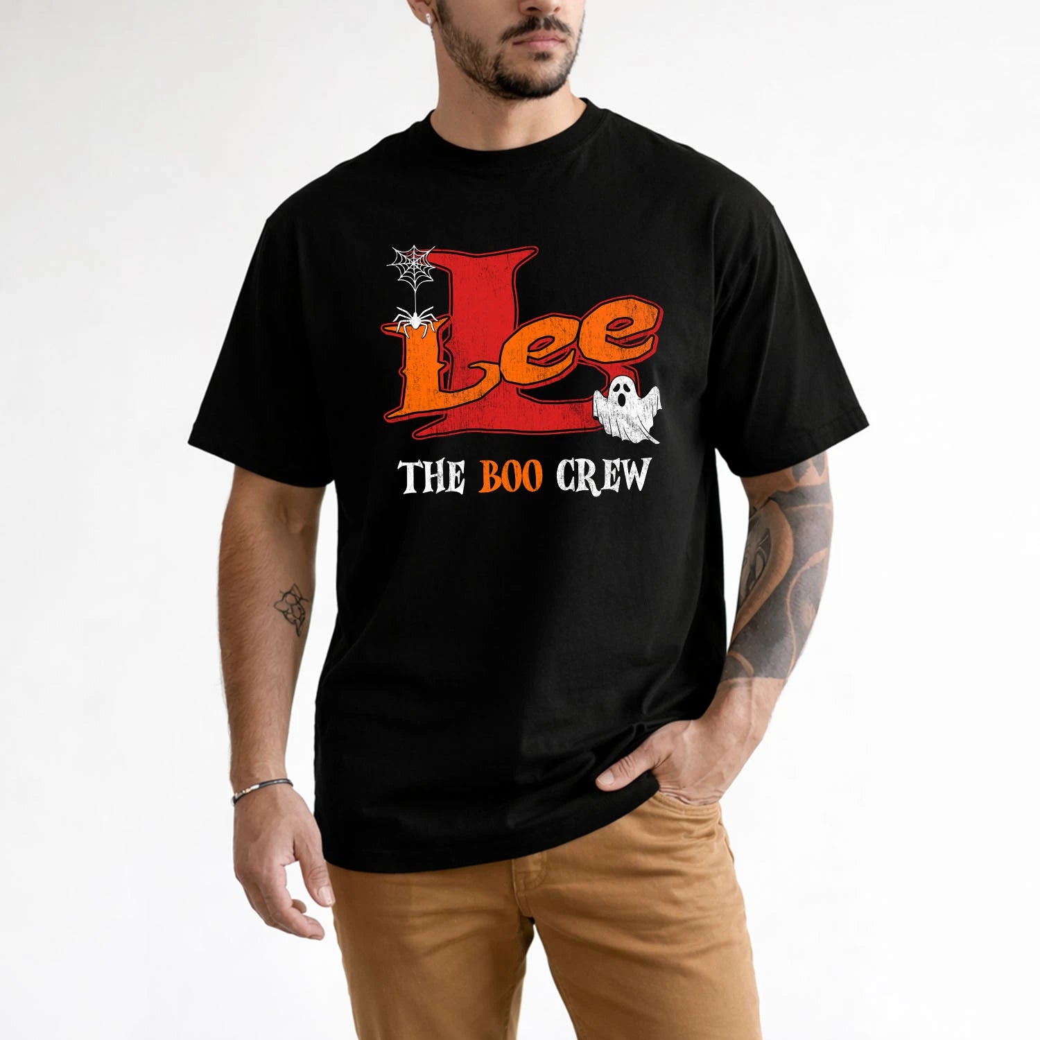 The Boo Crew Halloween Custom Name Shirt LEE M1-22