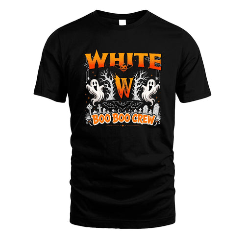 Boo Boo Crew Halloween Custom Name Shirt WHITE M1-28