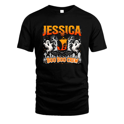 Boo Boo Crew Halloween Custom Name Shirt JESSICA M1-28