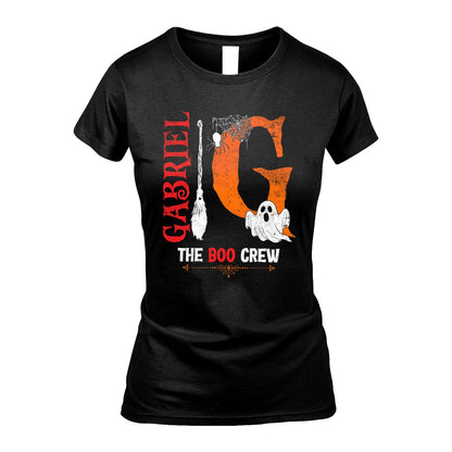 The Boo Crew Halloween With Your Name Shirt GABRIEL M1-23