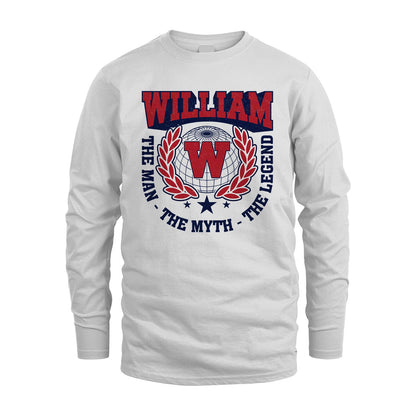 The Man The Myth The Legend Logo Shirt WILLIAM M1-30