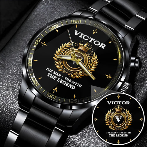 The Man The Myth The Legend Olive Crown Watch VICTOR M1-W5