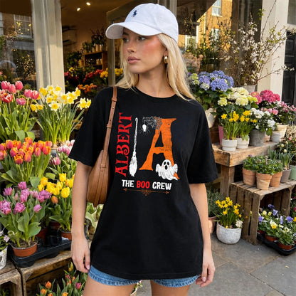 The Boo Crew Halloween With Your Name Shirt ALBERT M1-23