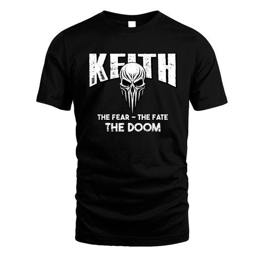 The Fear The Fate The Doom Skull Shirt KEITH M1-39