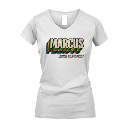 Your Name Built Different Retro Shirt MARCUS M1-26