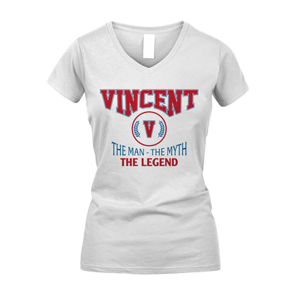 The Man The Myth The Legend Jet Style Shirt VINCENT M1-9
