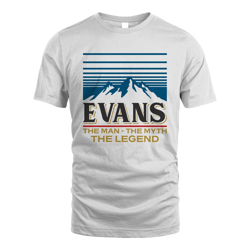 The Man The Myth The Legend Vintage Mountain Shirt EVANS M1-19