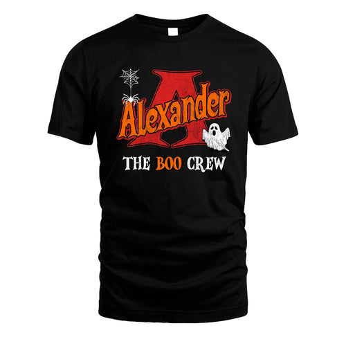 The Boo Crew Halloween Custom Name Shirt ALEXANDER M1-22