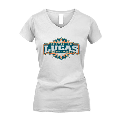 Certified Your Name Trouble Maker Shirt LUCAS M1-36