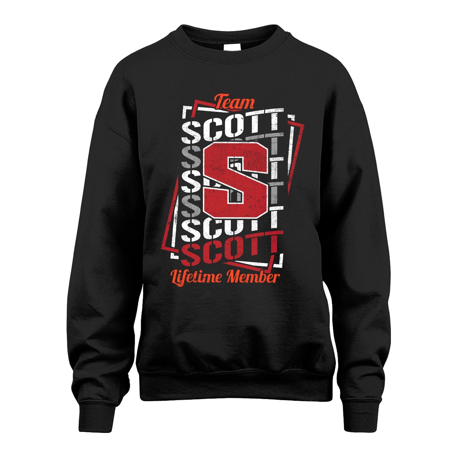 Team Your Name Lifetime Member Sporty Shirt SCOTT M1-25