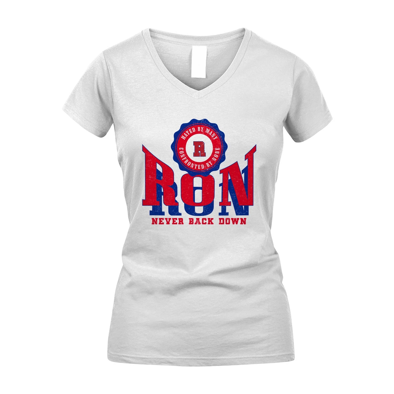 Your Name Never Back Down Shirt RON M1-33