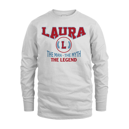 The Man The Myth The Legend Jet Style Shirt LAURA M1-9