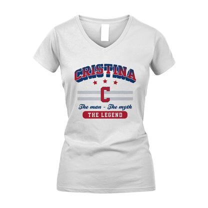 The Man The Myth The Legend With Your Name Shirt CRISTINA M1-35