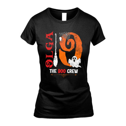 The Boo Crew Halloween With Your Name Shirt OLGA M1-23