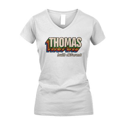 Your Name Built Different Retro Shirt THOMAS M1-26