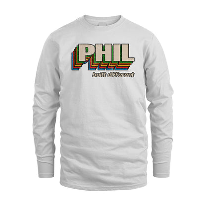 Your Name Built Different Retro Shirt PHIL M1-26