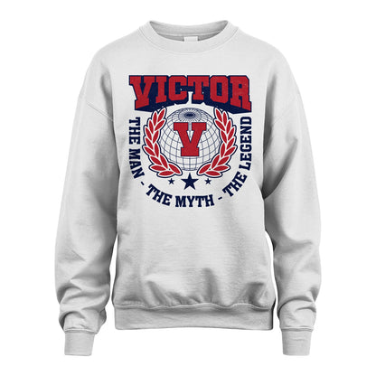The Man The Myth The Legend Logo Shirt VICTOR M1-30