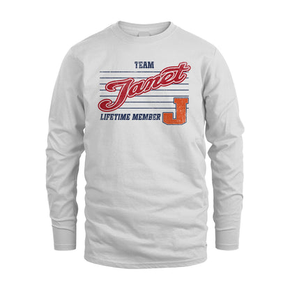 Team Your Name Lifetime Member Vintage Shirt JANET M1-24
