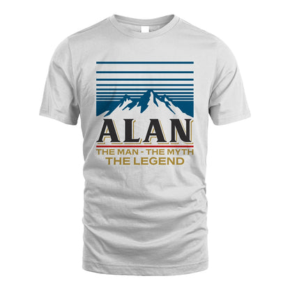 The Man The Myth The Legend Vintage Mountain Shirt ALAN M1-19