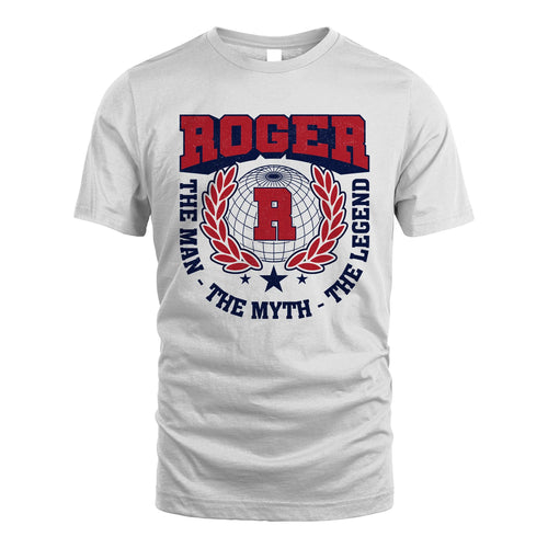 The Man The Myth The Legend Logo Shirt ROGER M1-30