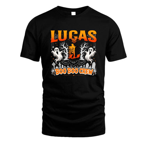 Boo Boo Crew Halloween Custom Name Shirt LUCAS M1-28