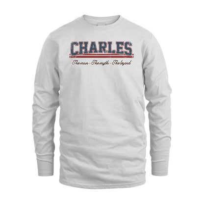 The Man The Myth The Legend Vintage Shirt CHARLES M1-6