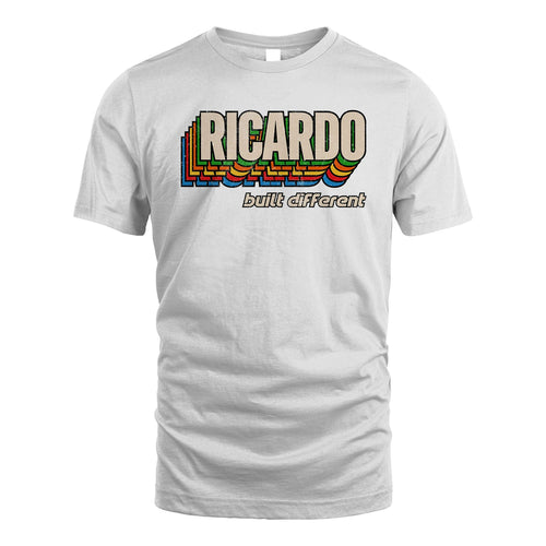 Your Name Built Different Retro Shirt RICARDO M1-26
