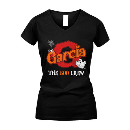 The Boo Crew Halloween Custom Name Shirt GARCIA M1-22