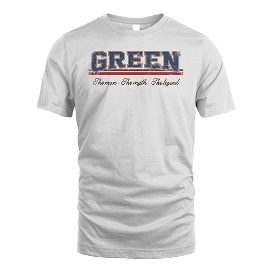 The Man The Myth The Legend Vintage Shirt GREEN M1-6