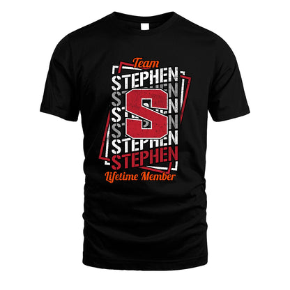 Team Your Name Lifetime Member Sporty Shirt STEPHEN M1-25