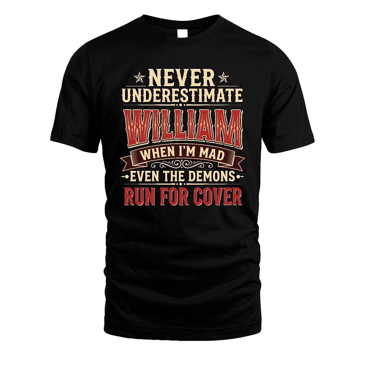 Never Underestimate When I'm Mad Shirt WILLIAM M1-4
