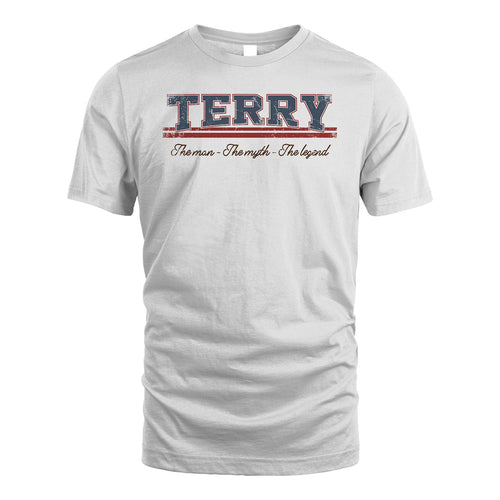 The Man The Myth The Legend Vintage Shirt TERRY M1-6