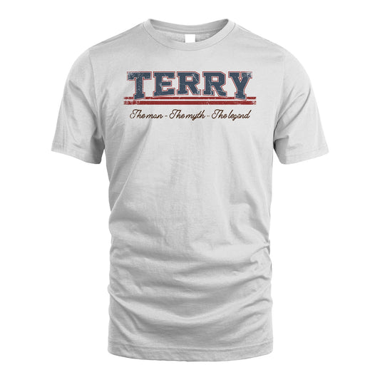 The Man The Myth The Legend Vintage Shirt TERRY M1-6