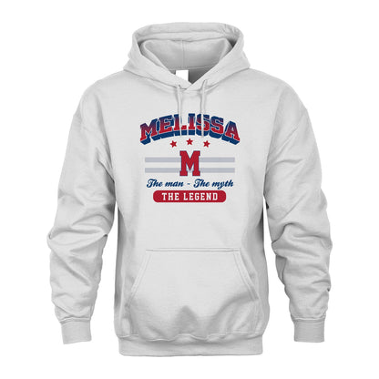 The Man The Myth The Legend With Your Name Shirt MELISSA M1-35